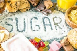Selection,Of,Food,High,In,Sugar,,Written,Sugar