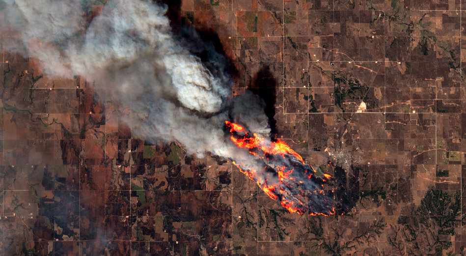 Explosive wildfires continue to rage across western Oklahoma