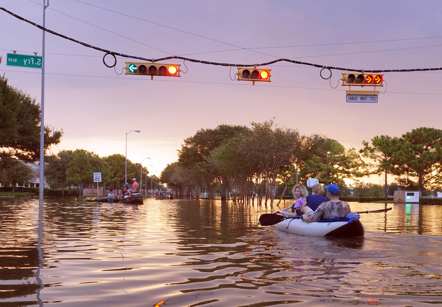 Catastrophic flood events often reconfigure human settlement