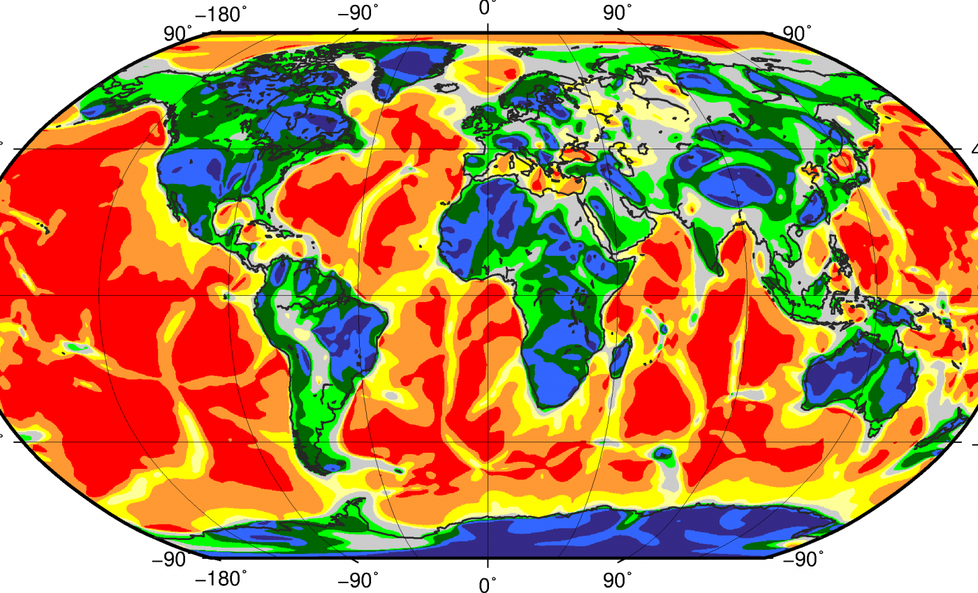 The remains of ancient continents are revealed using gravity maps