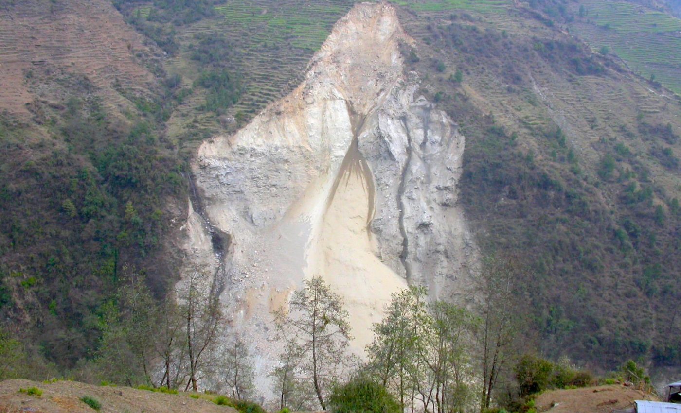 A record of landslide activity can be found in the sand of mountain rivers