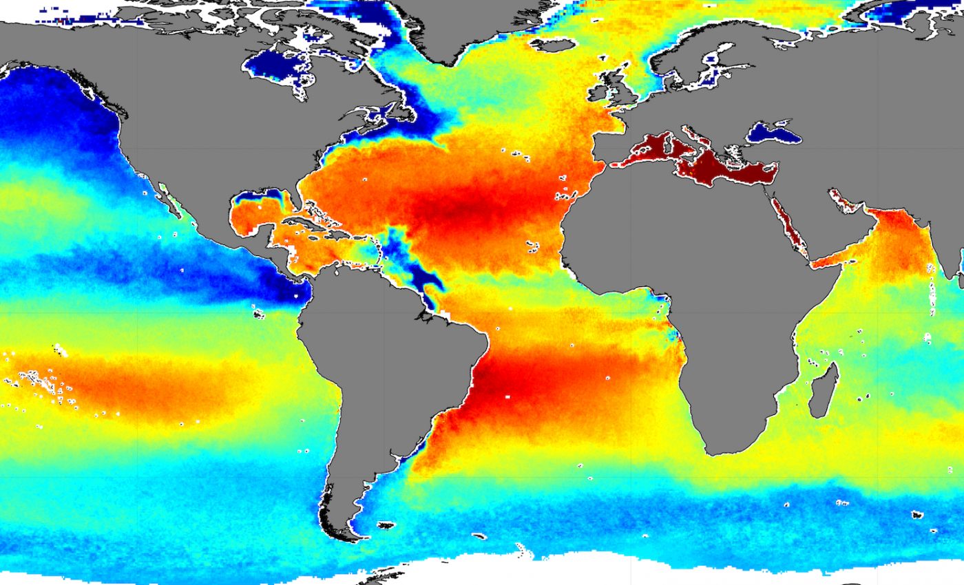 Years of satellite data help map ocean salinity levels