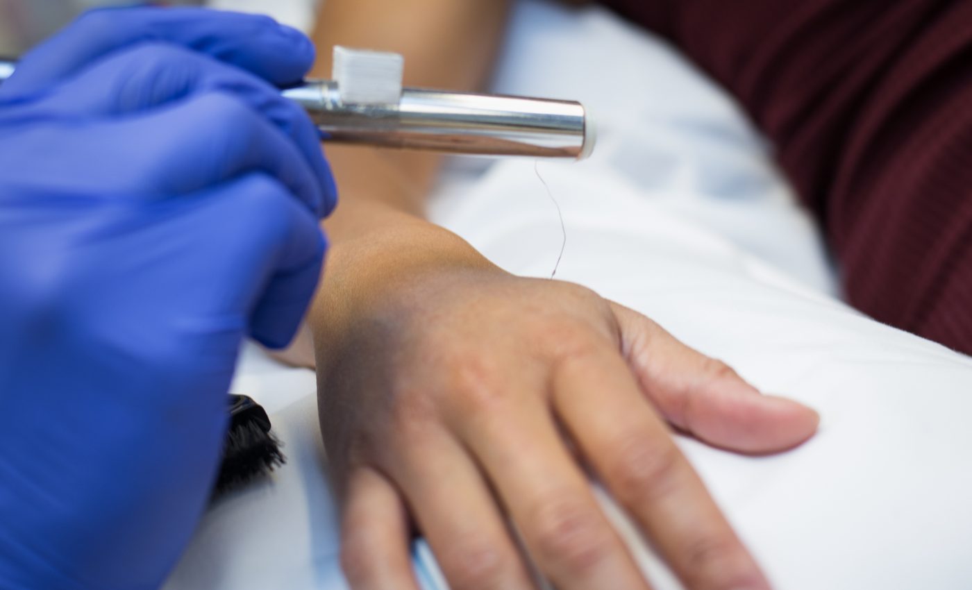 Pain signals travel just as fast as touch signals