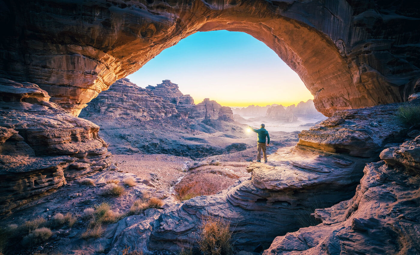 Early humans lived in lava tubes in the scorching Arabian deserts