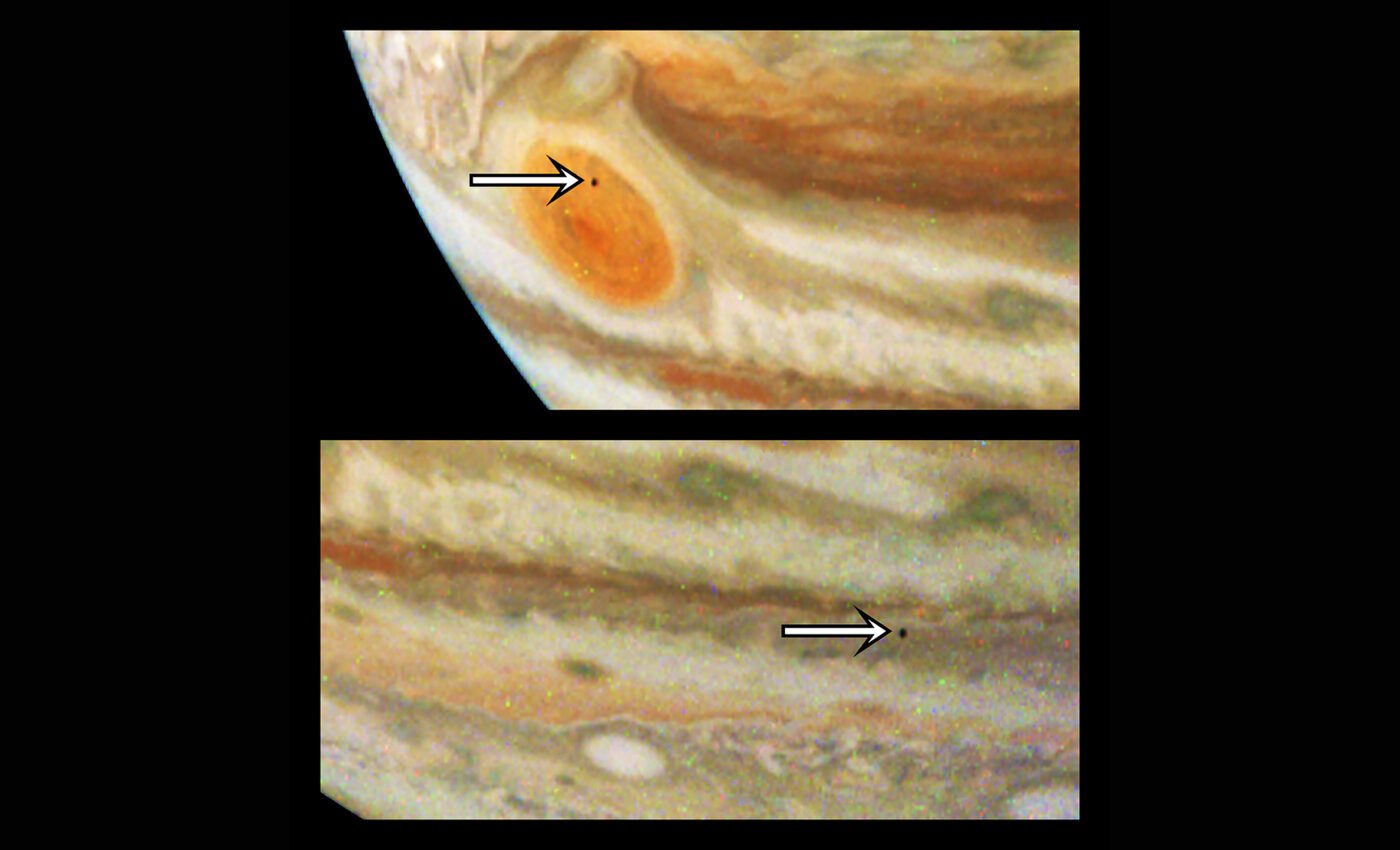 Jupiter’s tiny moon Amalthea captured by the Juno spacecraft
