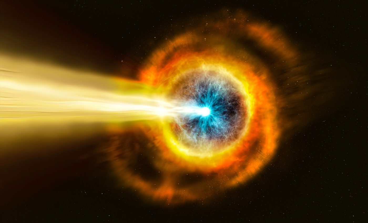 Shoebox-sized satellite detects a gamma-ray explosion