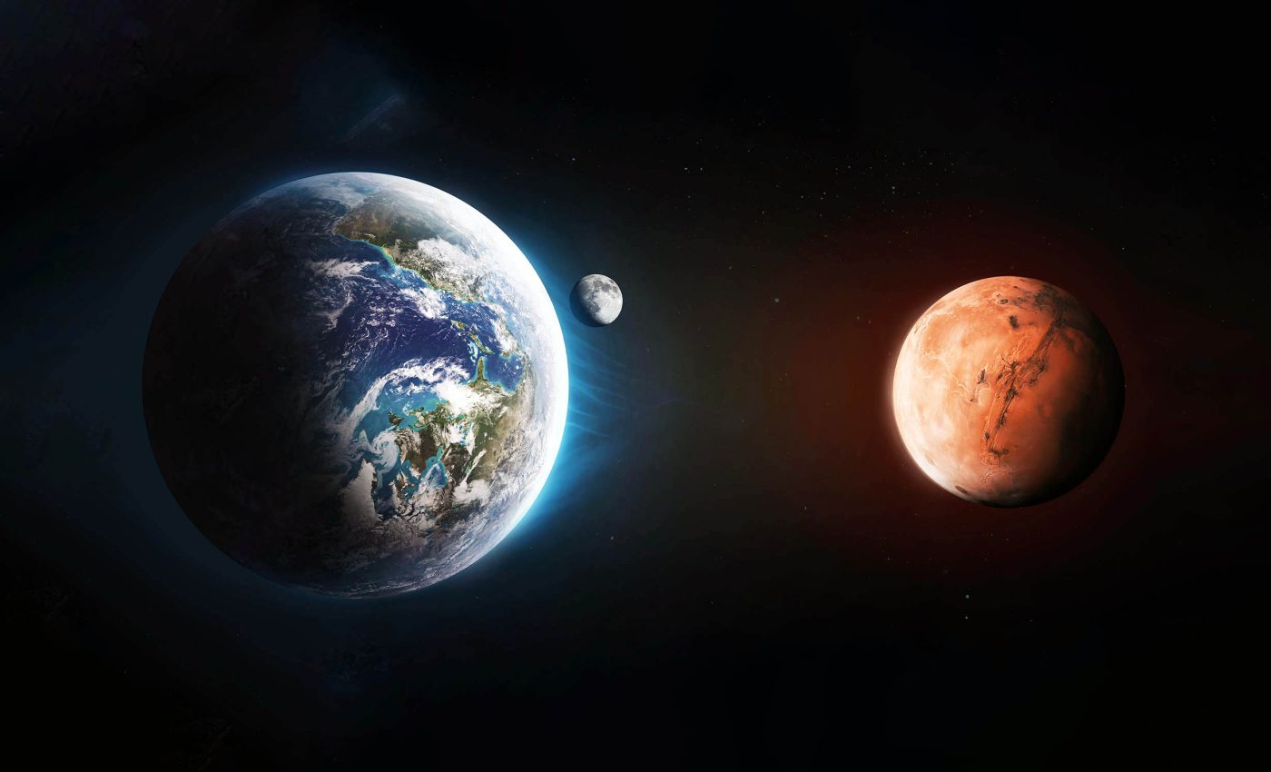 Mars's gravity pulls Earth closer to the Sun, warming our climate