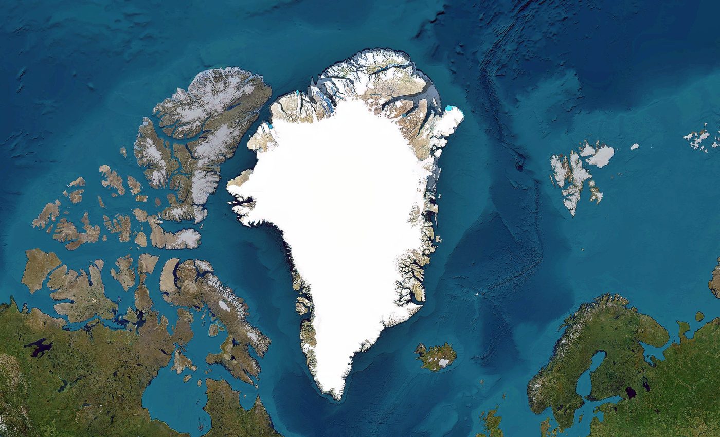 Greenland is shrinking, rising, and literally drifting to the northwest as the ice melts